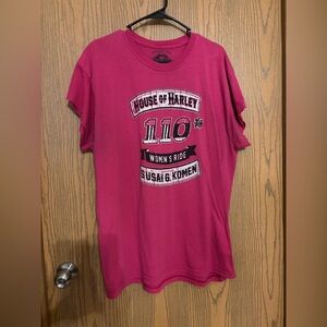 House of Harley 110th Women's Ride Pink Tee